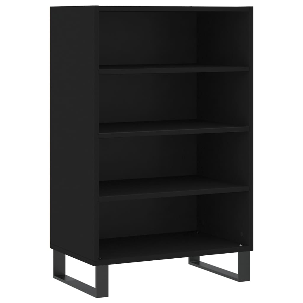 Highboard Schwarz 57x35x90 cm Holzwerkstoff
