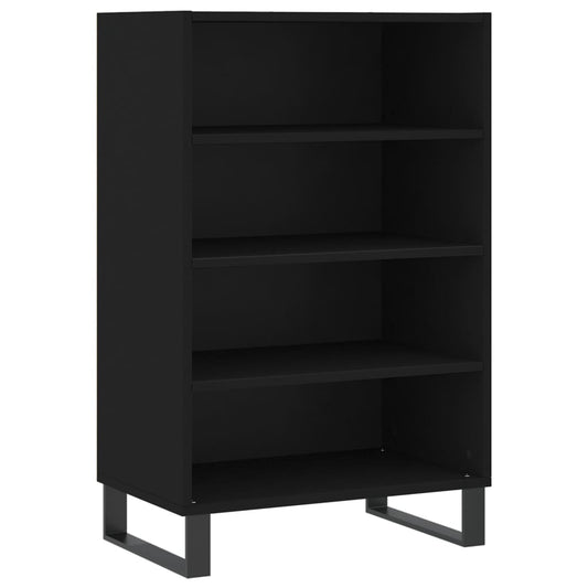 Highboard Schwarz 57x35x90 cm Holzwerkstoff
