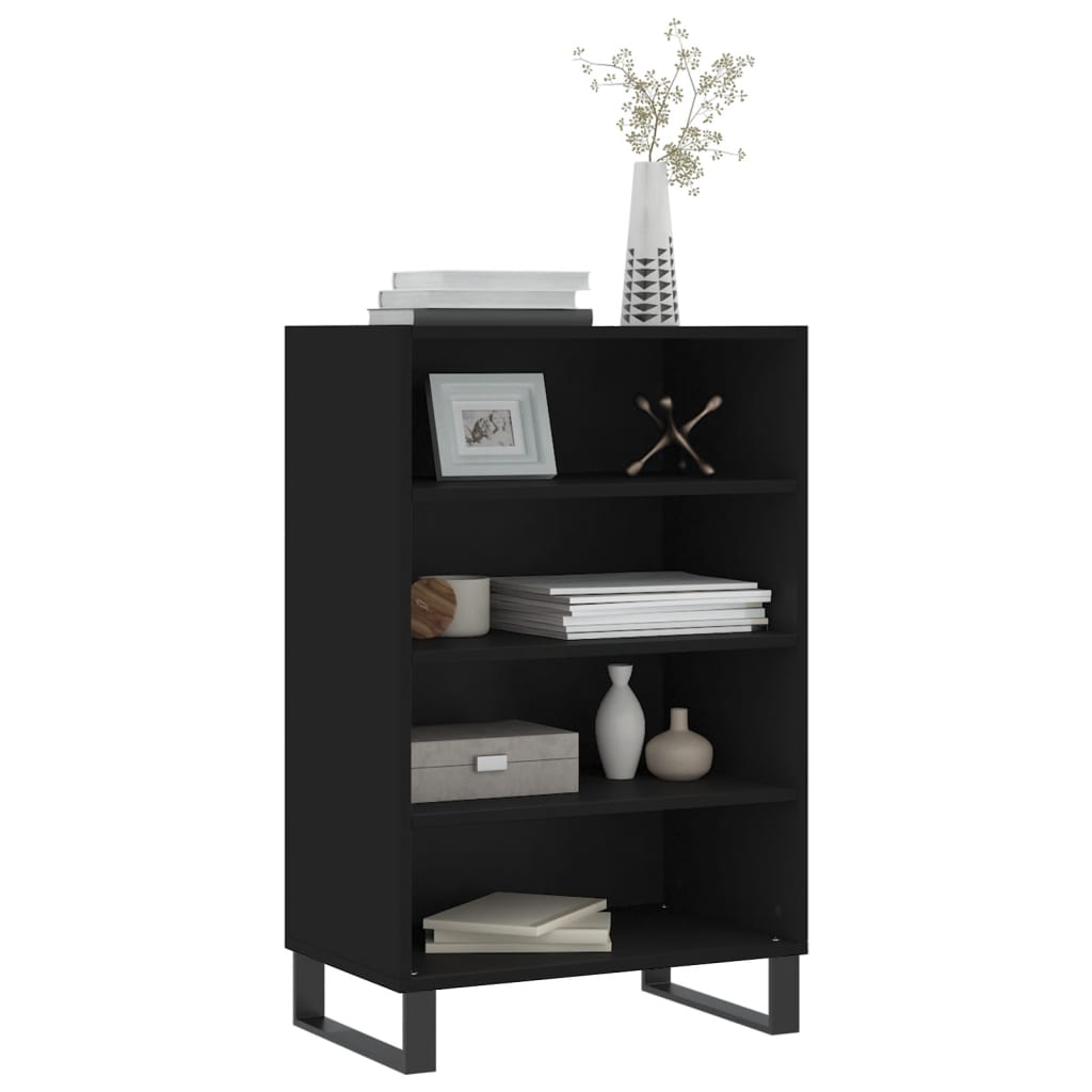 Highboard Schwarz 57x35x90 cm Holzwerkstoff