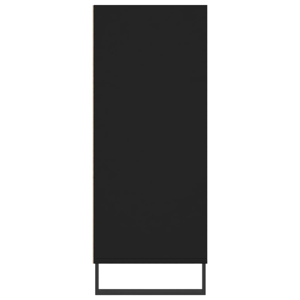 Highboard Schwarz 57x35x90 cm Holzwerkstoff