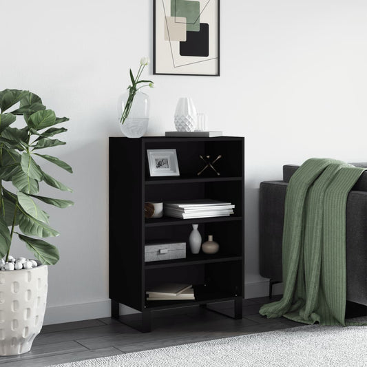 Highboard Schwarz 57x35x90 cm Holzwerkstoff