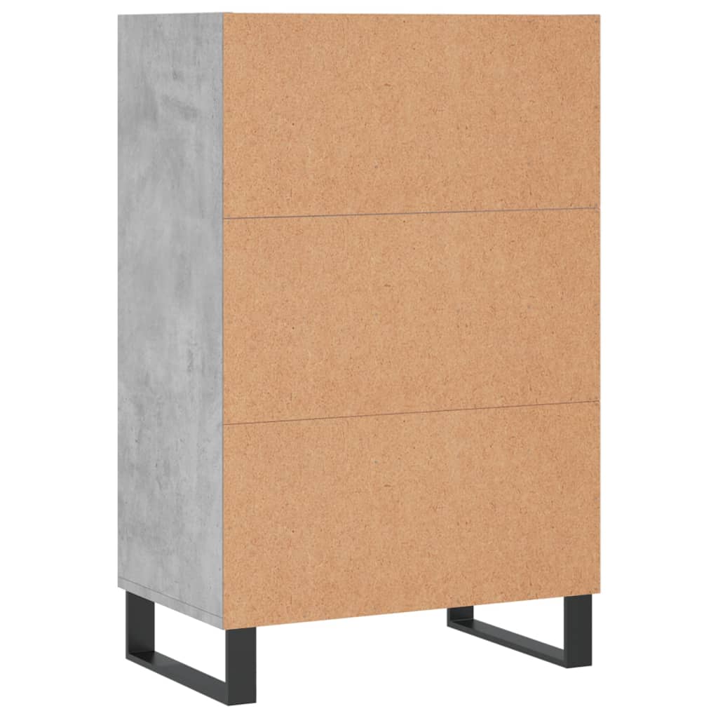 Highboard Betongrau 57x35x90 cm Holzwerkstoff