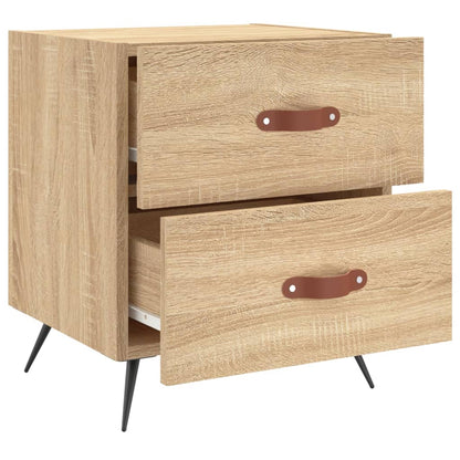 Nachttische 2 Stk. Sonoma-Eiche 40x35x47,5 cm Holzwerkstoff