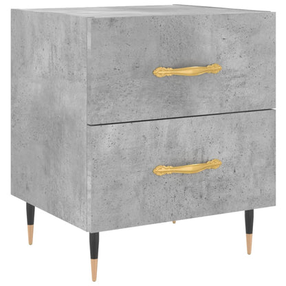 Nachttisch Betongrau 40x35x47,5 cm Holzwerkstoff
