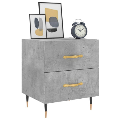 Nachttisch Betongrau 40x35x47,5 cm Holzwerkstoff