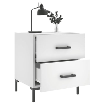 Nachttisch Weiß 40x35x47,5 cm Holzwerkstoff