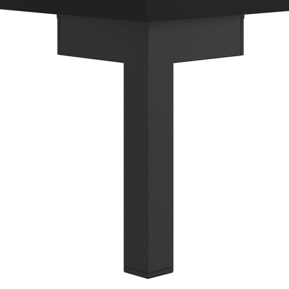 Sengeborde 2 stk Sort 40x35x47,5 cm træmateriale