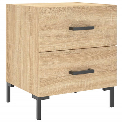 Nachttische 2 Stk. Sonoma-Eiche 40x35x47,5 cm Holzwerkstoff