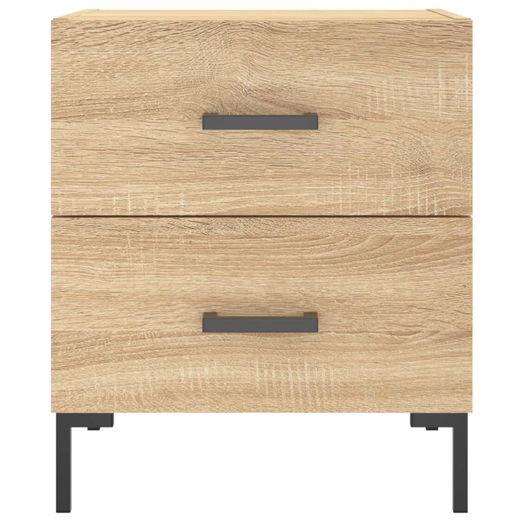 Nachttische 2 Stk. Sonoma-Eiche 40x35x47,5 cm Holzwerkstoff