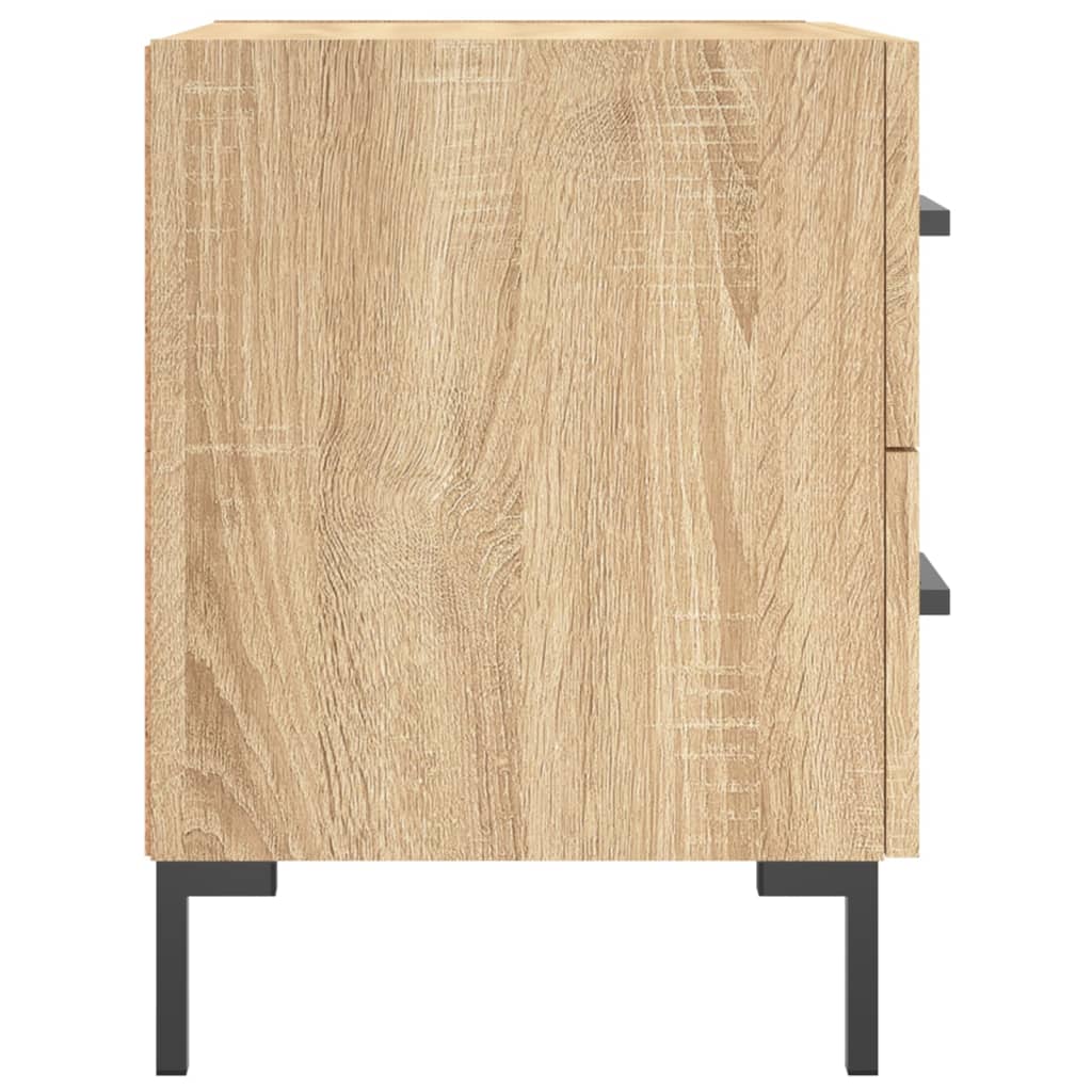 Nachttische 2 Stk. Sonoma-Eiche 40x35x47,5 cm Holzwerkstoff