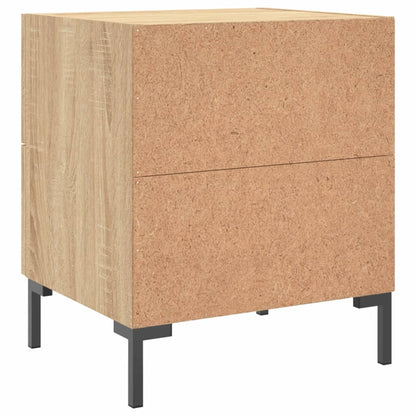 Nachttische 2 Stk. Sonoma-Eiche 40x35x47,5 cm Holzwerkstoff