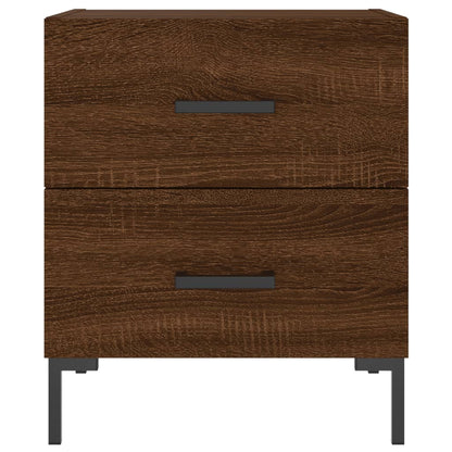 Nachttische 2Stk. Braun Eichen-Optik 40x35x47,5cm Holzwerkstoff