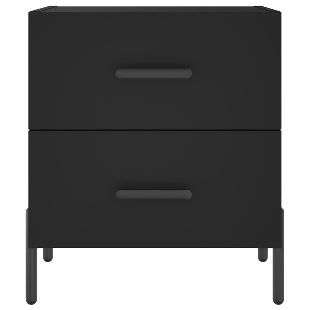 Nachttische 2 Stk. Schwarz 40x35x47,5 cm Holzwerkstoff
