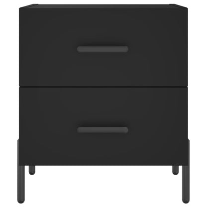 Nachttische 2 Stk. Schwarz 40x35x47,5 cm Holzwerkstoff