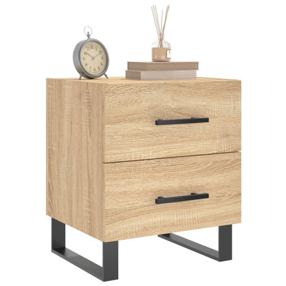 Nachttische 2 Stk. Sonoma-Eiche 40x35x47,5 cm Holzwerkstoff