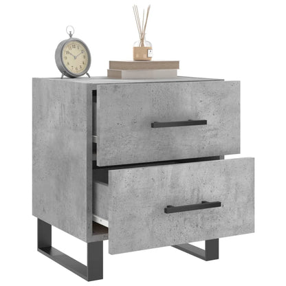 Nachttisch Betongrau 40x35x47,5 cm Holzwerkstoff