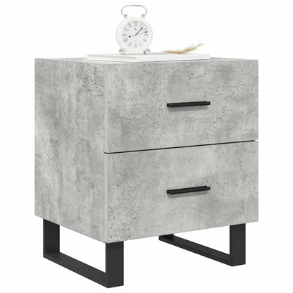 Nachttische 2 Stk. Betongrau 40x35x47,5 cm Holzwerkstoff