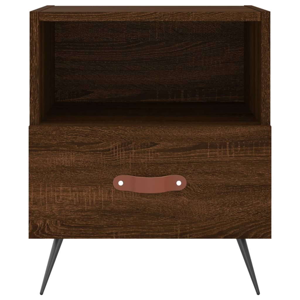 Nachttische 2Stk. Braun Eichen-Optik 40x35x47,5cm Holzwerkstoff