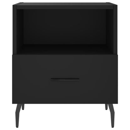 Nachttische 2 Stk. Schwarz 40x35x47,5 cm Holzwerkstoff