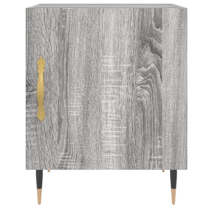 Nachttische 2 Stk. Grau Sonoma 40x40x50 cm Holzwerkstoff