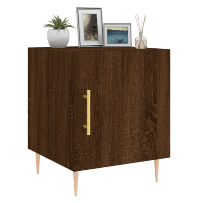 Nachttisch Braun Eichen-Optik 40x40x50 cm Holzwerkstoff