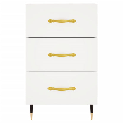 Nachttisch Weiß 40x40x66 cm Holzwerkstoff