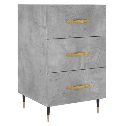 Nachttisch Betongrau 40x40x66 cm Holzwerkstoff