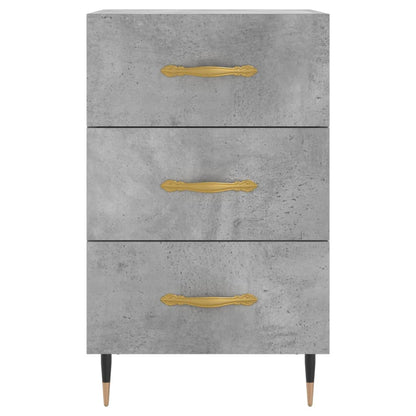 Nachttisch Betongrau 40x40x66 cm Holzwerkstoff