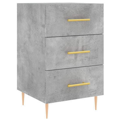 Nachttisch Betongrau 40x40x66 cm Holzwerkstoff