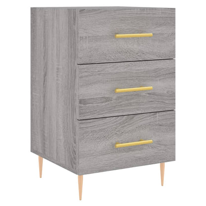 Nachttisch Grau Sonoma 40x40x66 cm Holzwerkstoff