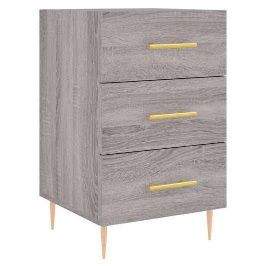 Nachttisch Grau Sonoma 40x40x66 cm Holzwerkstoff