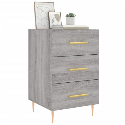 Nachttisch Grau Sonoma 40x40x66 cm Holzwerkstoff