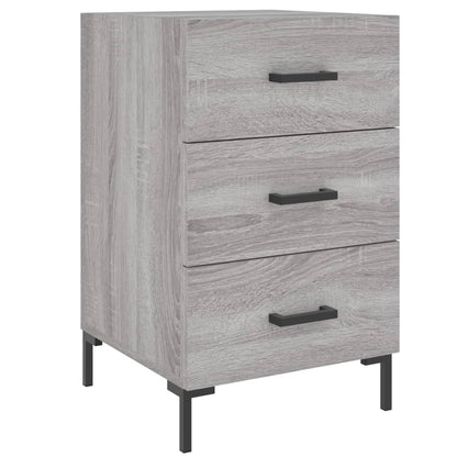 Nachttisch Grau Sonoma 40x40x66 cm Holzwerkstoff