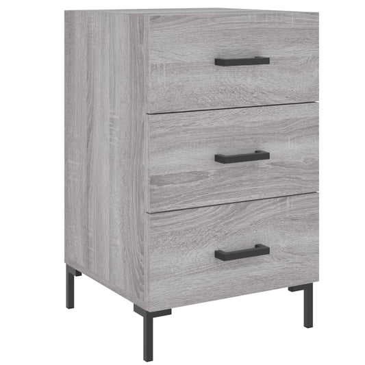 Nachttisch Grau Sonoma 40x40x66 cm Holzwerkstoff