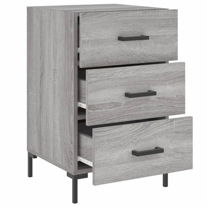 Nachttisch Grau Sonoma 40x40x66 cm Holzwerkstoff