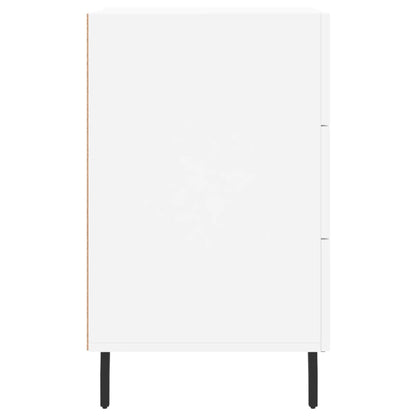 Nachttisch Weiß 40x40x66 cm Holzwerkstoff