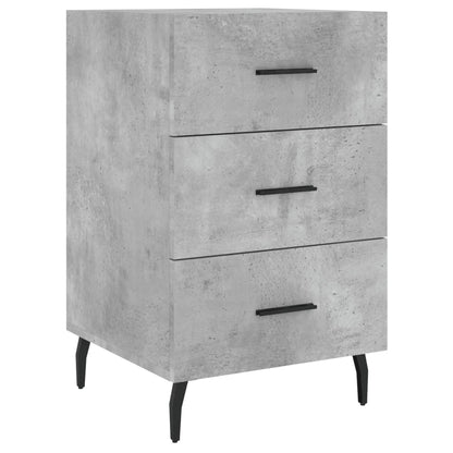 Nachttisch Betongrau 40x40x66 cm Holzwerkstoff