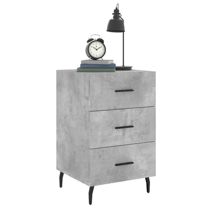Nachttisch Betongrau 40x40x66 cm Holzwerkstoff