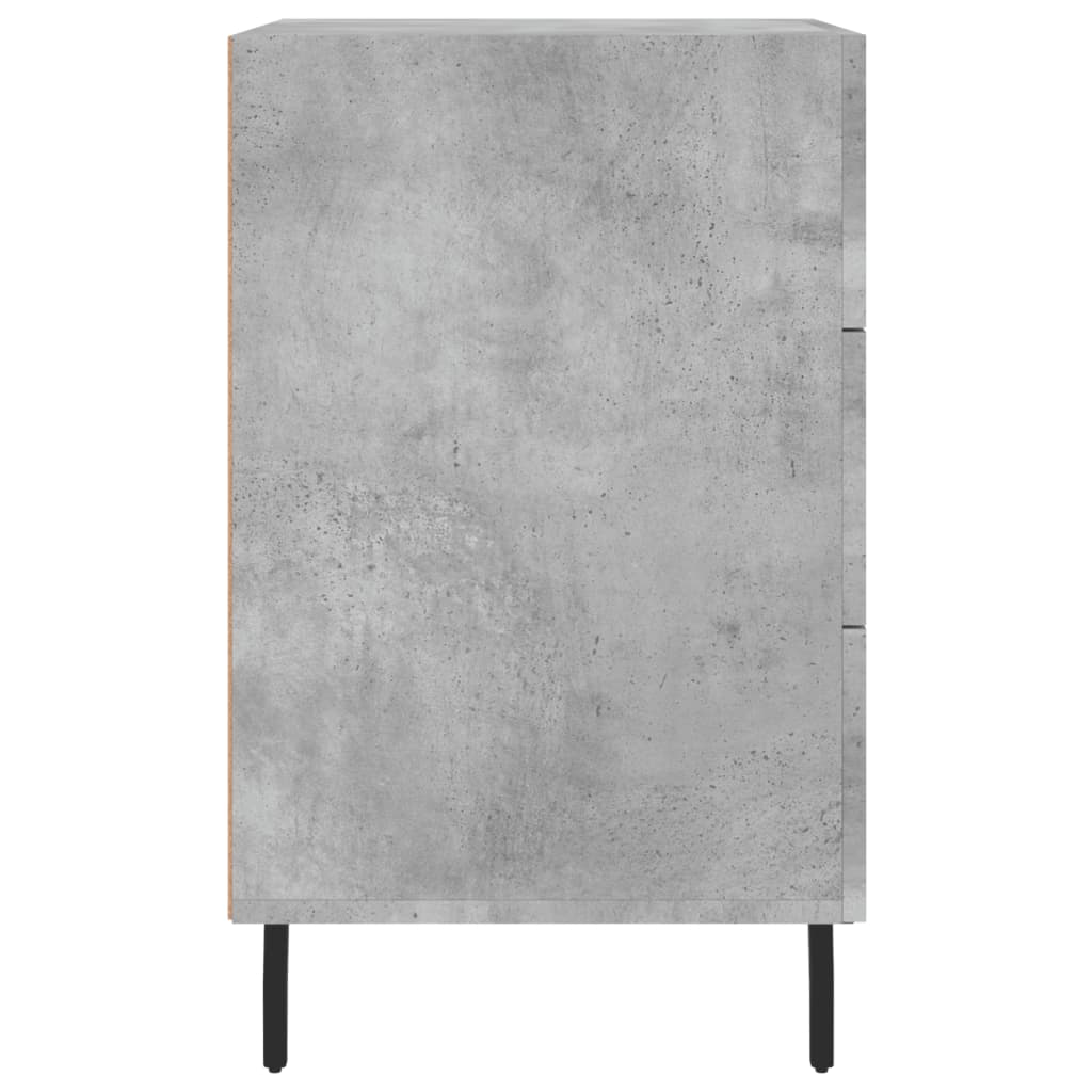 Nachttisch Betongrau 40x40x66 cm Holzwerkstoff