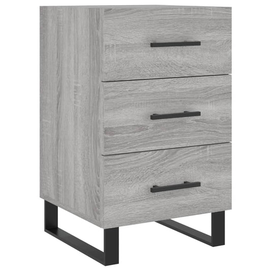 Nachttisch Grau Sonoma 40x40x66 cm Holzwerkstoff