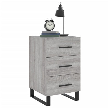Nachttisch Grau Sonoma 40x40x66 cm Holzwerkstoff
