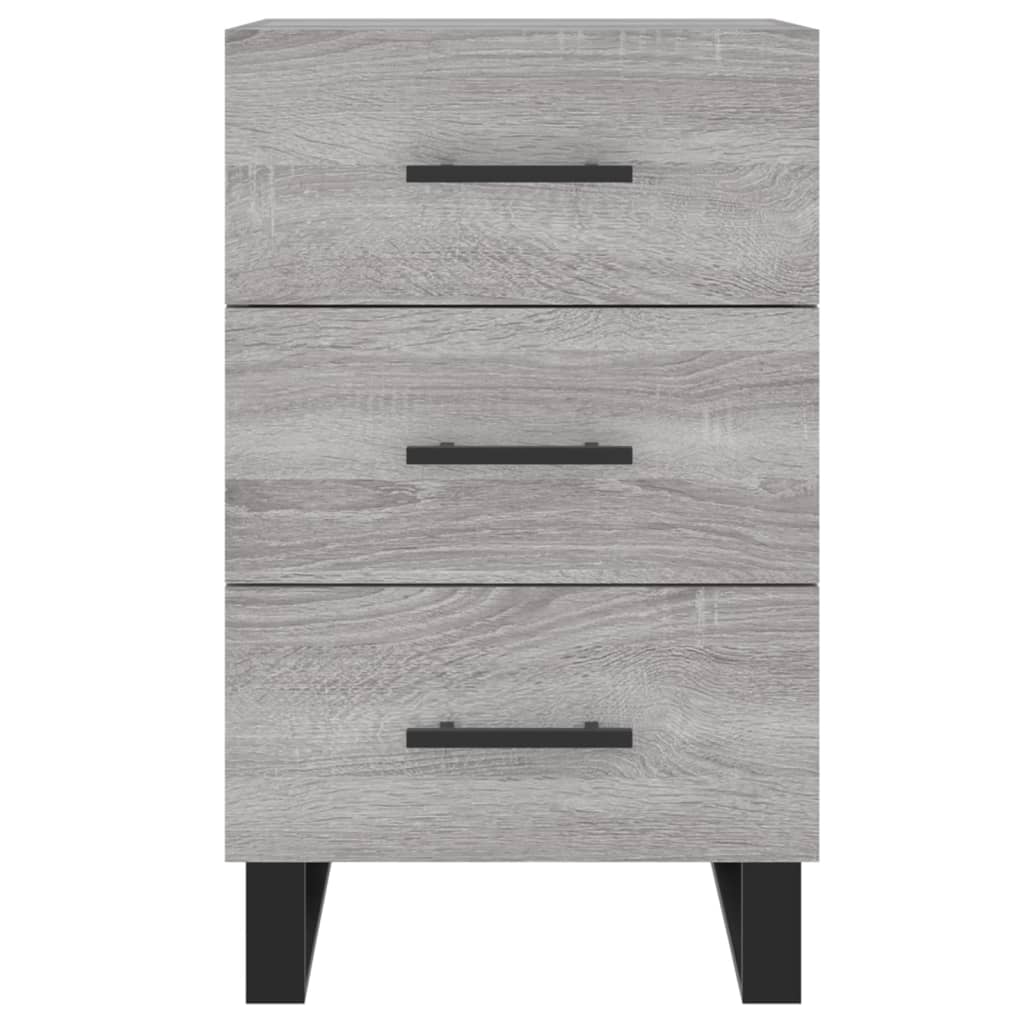 Nachttisch Grau Sonoma 40x40x66 cm Holzwerkstoff