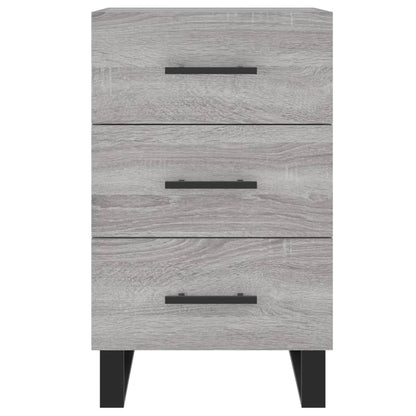 Nachttisch Grau Sonoma 40x40x66 cm Holzwerkstoff