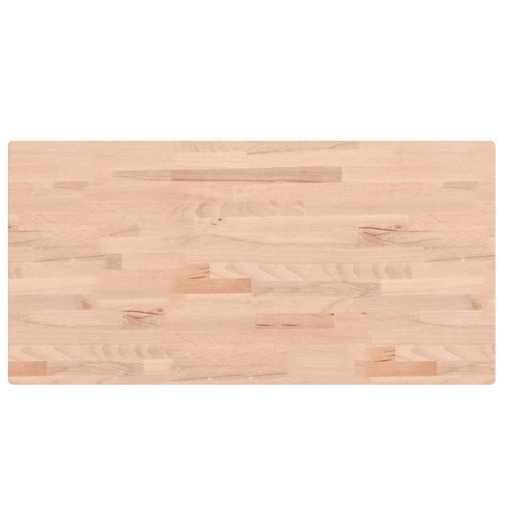 Tischplatte 100x50x4 cm Rechteckig Massivholz Buche