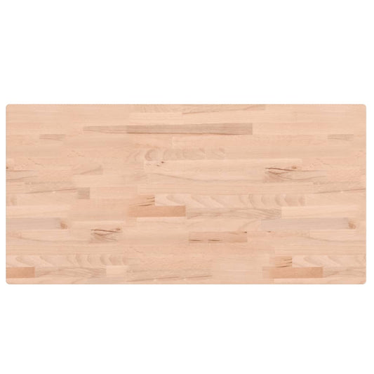 Tischplatte 100x50x4 cm Rechteckig Massivholz Buche