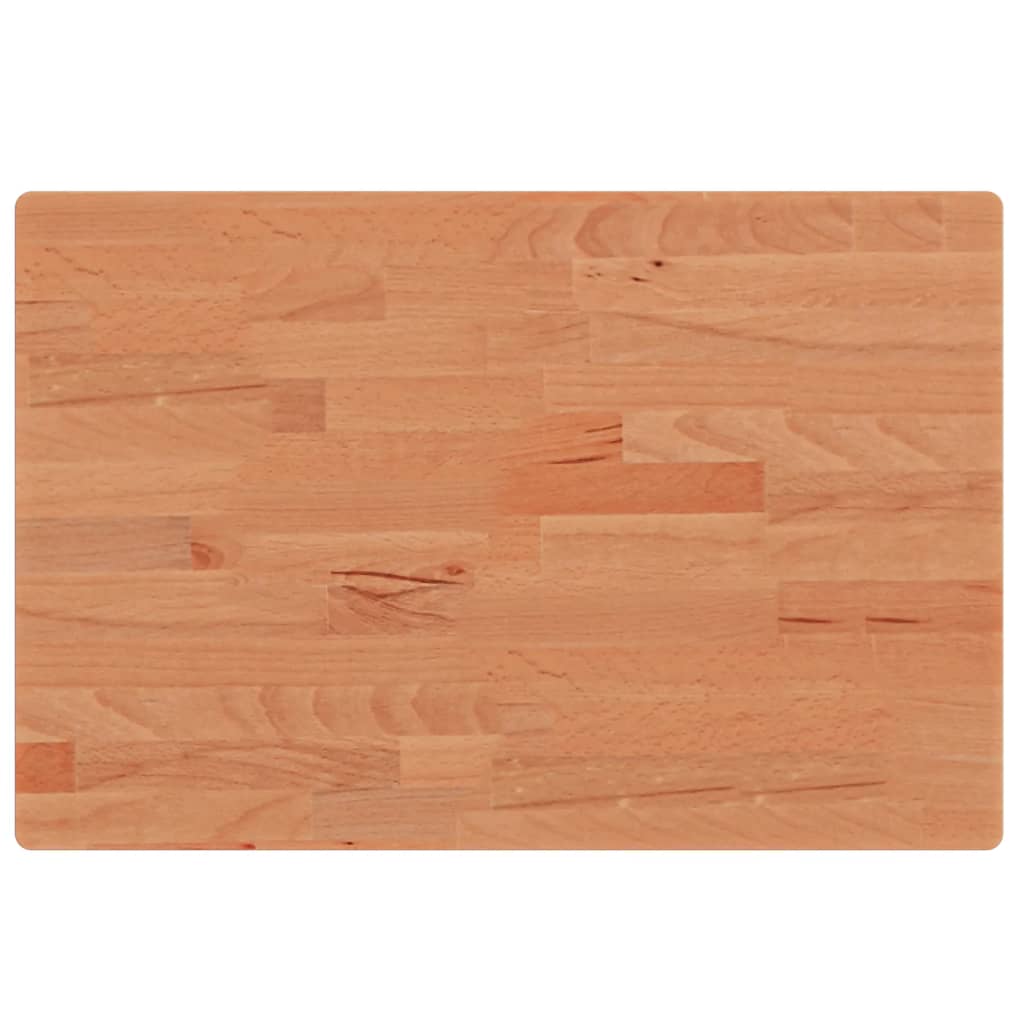 Tischplatte 60x40x2,5 cm Rechteckig Massivholz Buche