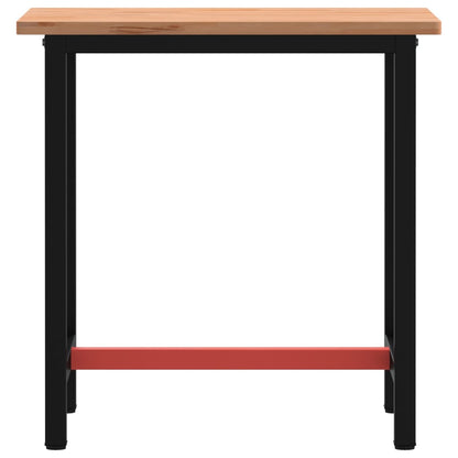 Werkbank 80x55x81,5 cm Massivholz Buche und Metall