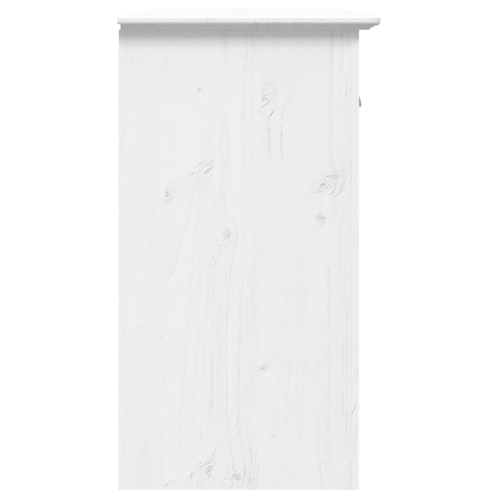 Sideboard BODO Weiß 115,5x44x80 cm Massivholz Kiefer