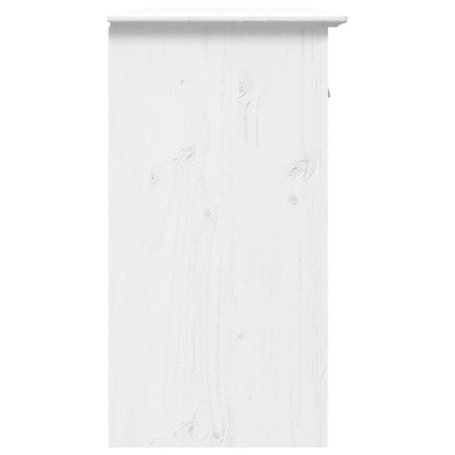 Sideboard BODO Weiß 115,5x44x80 cm Massivholz Kiefer