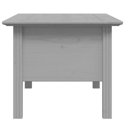 Couchtisch BODO Grau 100x55x46 cm Massivholz Kiefer